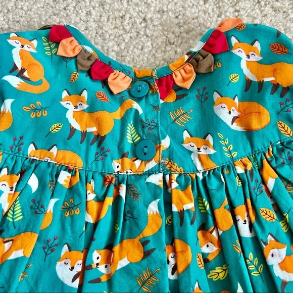 NWOT Cotton Kids Fox Dress - Picture 7 of 8
